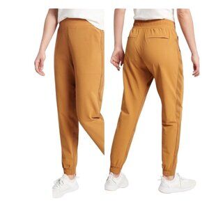 Athleta Brooklyn Ankle Pant Women 4 Pull On Travel Zip Pocket Athleisure Yellow